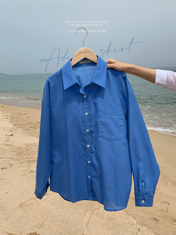 [HONEST, YOU] 에이드 썸머 긴팔 셔츠 - sh(3color)로빈유