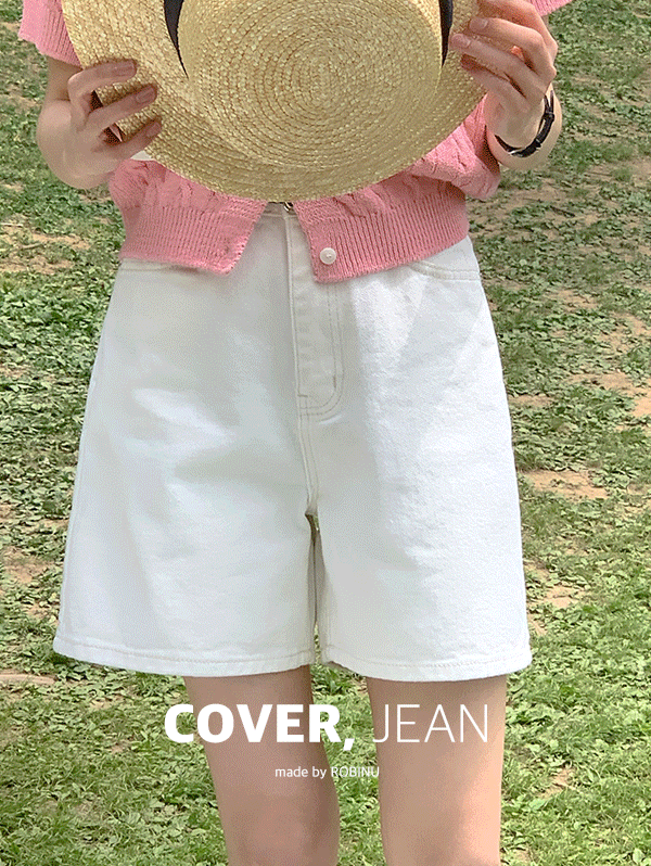 [COVER JEAN]썸데이 코튼 하프 팬츠 - pt(S,M,L)로빈유