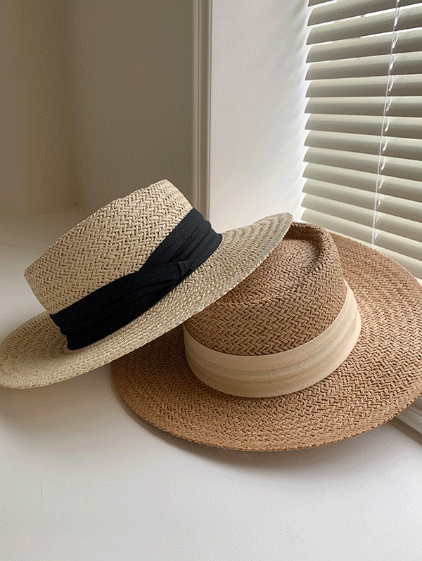 퍼쉬 라피아 햇 - hat(2color)로빈유