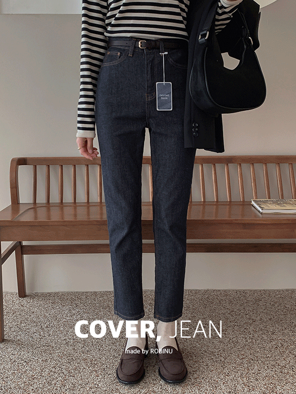 [COVER JEAN] 플레이 노이염 슬림핏 데님 - pt(S,M,L)로빈유