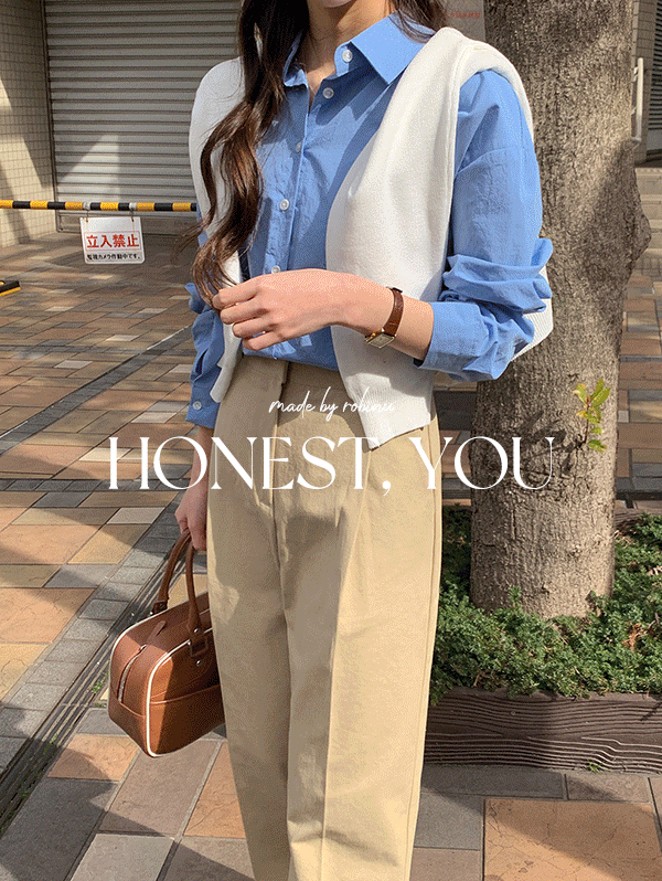 [HONEST,YOU]보스턴 싱글 클래식 셔츠 - sh(6color)로빈유