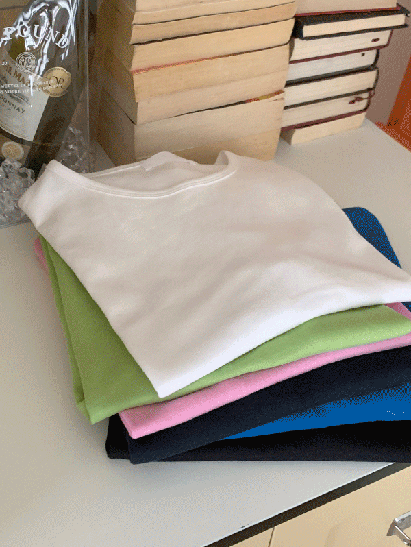 하이던 텐셀 라운드 반팔 티셔츠 - t(6color)로빈유